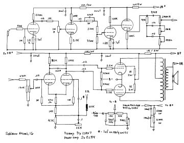 Soldano Atomic 16 schematic circuit diagram